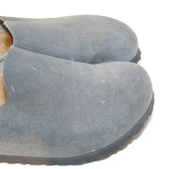 Birks Birkenstock Amsterdam Mules Slides Slip on Shoes Gray Womens Size 8 H12238 - Picture 6 of 8